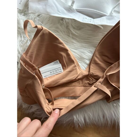 Abercrombie and Fitch and Aeropostale  size medium girls bras white and tan brow - Picture 6 of 8